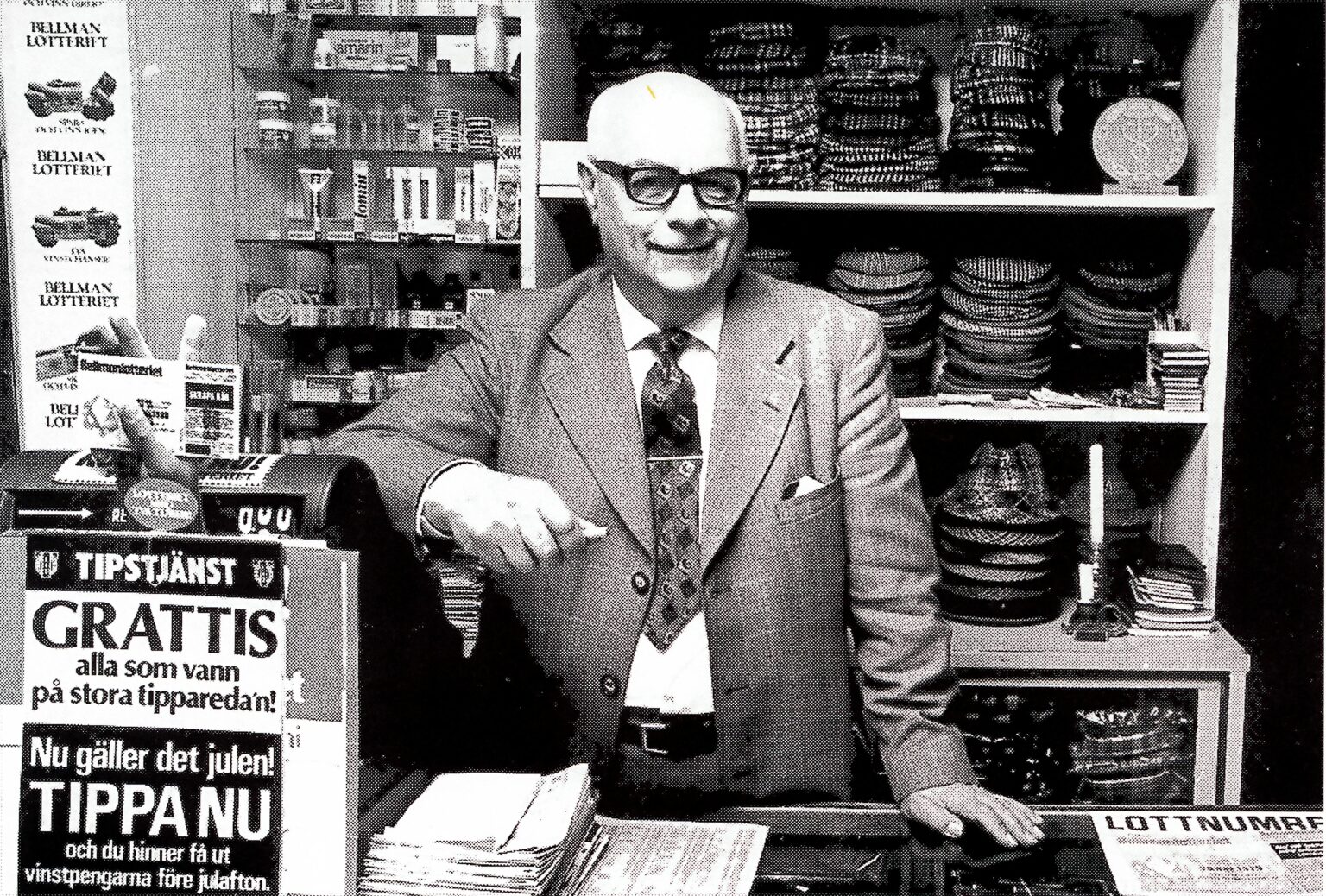 Elis Runnberg in his Herrekipering in 1979